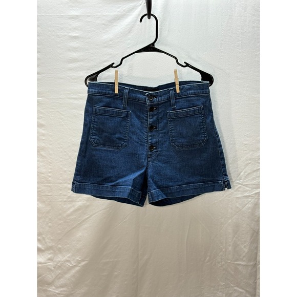 J. Crew Factory Pants - J. Crew High-rise denim short w/ patch pockets Sailor Rockabilly Vtg Style Sz 30